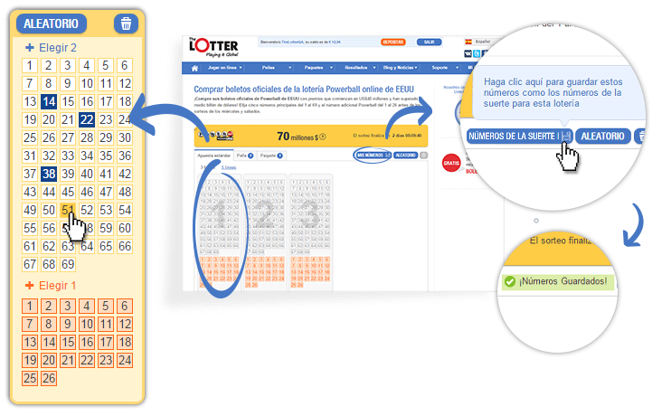 Steps how to set lucky numbers