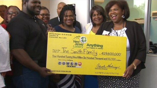 The Smith family win $4290 million Powerball prize
